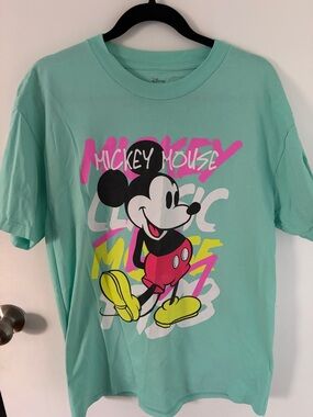 Disney Mint Graphic Mickey Mouse Tee
